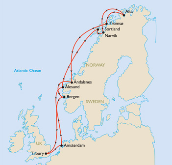 P304 P305 P306 Land of the Northan Lights Map